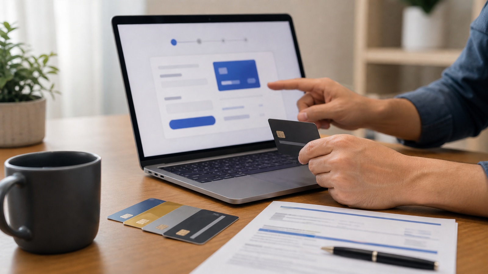 Credit score report on financial dashboard — figure 1
